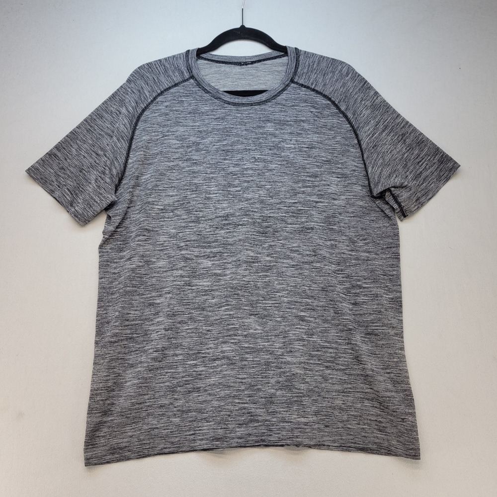 Lululemon Metal Vent Tech Shirt Mens L Gray Space Dye Athletic Training Tee